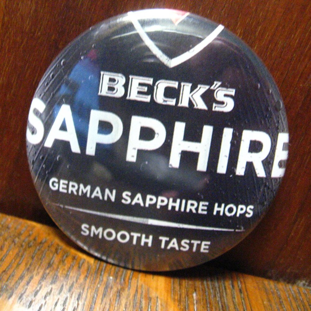 Beck's Sapphire German Hops Beer Pocket Mirror